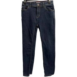Tommy Hilfiger‎ Girls Size 14 Slim Straight Jeans Dark Wash Zip-Fly Denim Pants